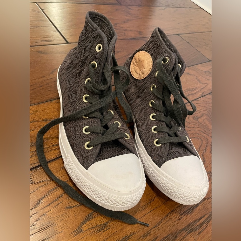 Knit high top converse